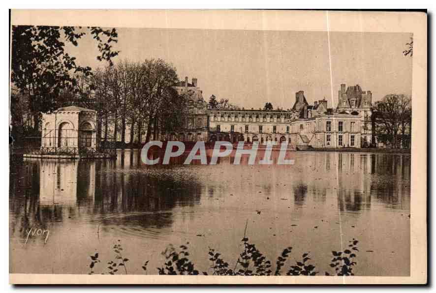 Palazzo di Fontainebleau — L'Étang aux Carpes — Edizione d'Arte YVON, Parigi