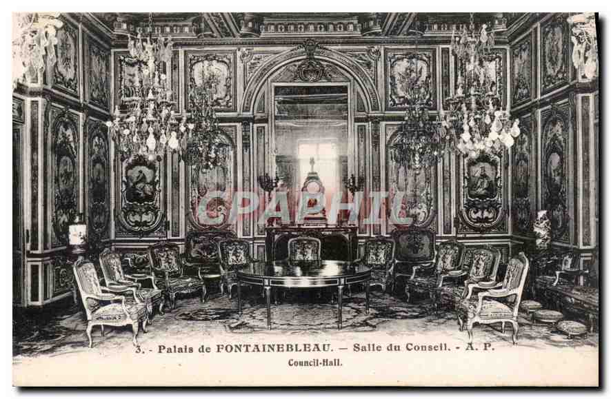 Paleis van FONTAINEBLEAU — Zaal van het Bestuur — A.P.