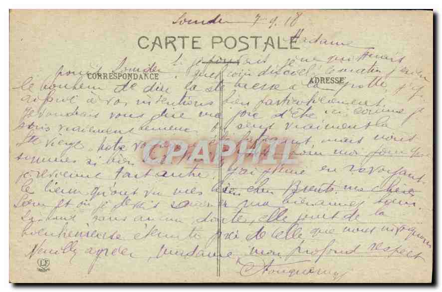 CPA Les Hautes Pyrenees Lourdes Vue plongeante sur la Basilique  — Verso