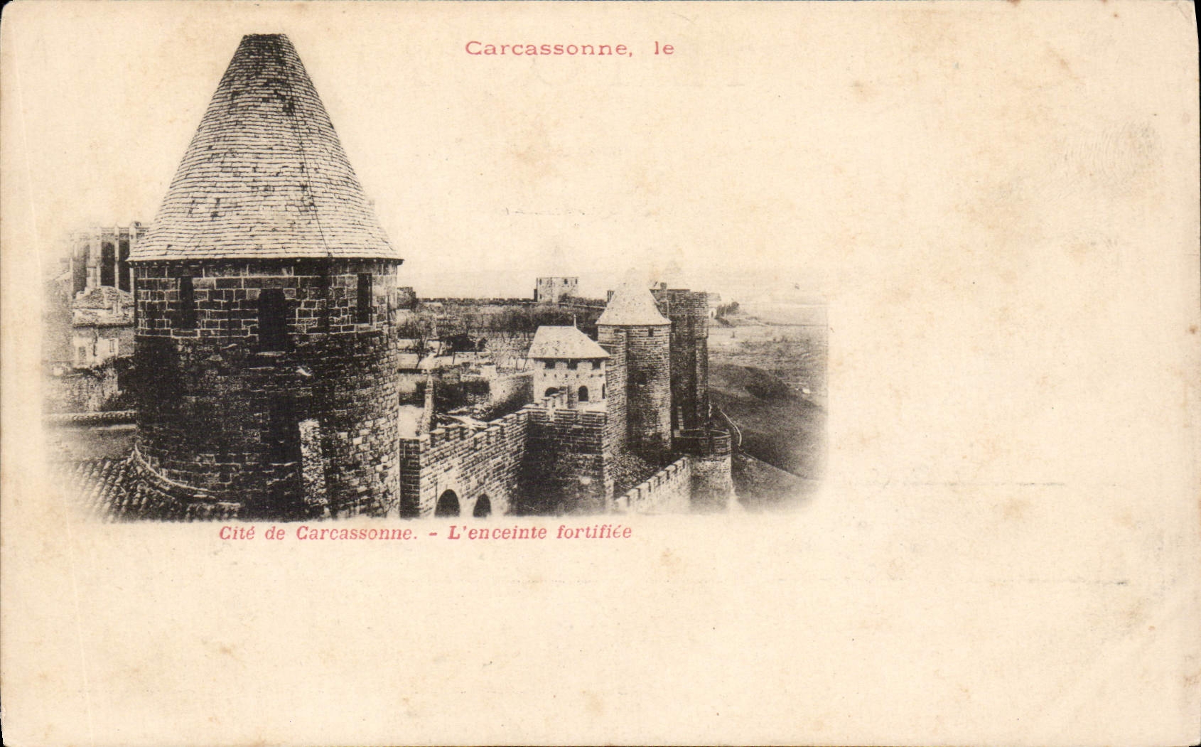 CPA Carcassonne Cite de Carcassonne L'enceinte fortifiee 