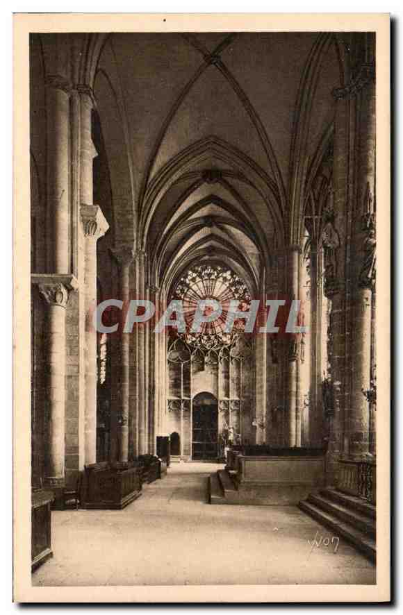 CPA La Douce France Carcassonne Interieur de la Basilique Saint Nazaire 