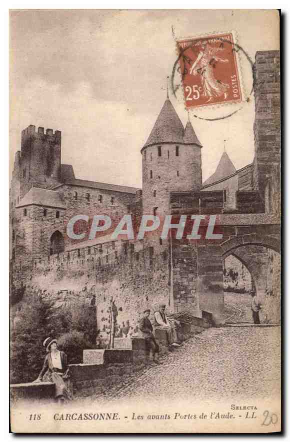 CPA Carcassonne les avants Portes de l'Aude 