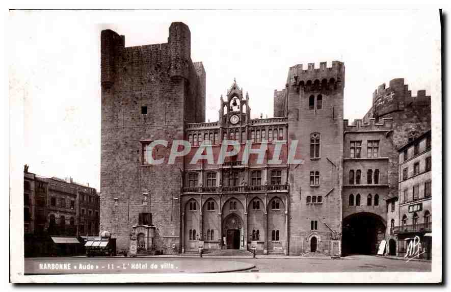 CPA Narbonne Aude l'Hotel de Ville 