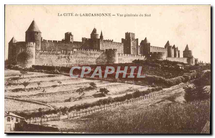La Cité de Carcassonne — Vue générale du Sud