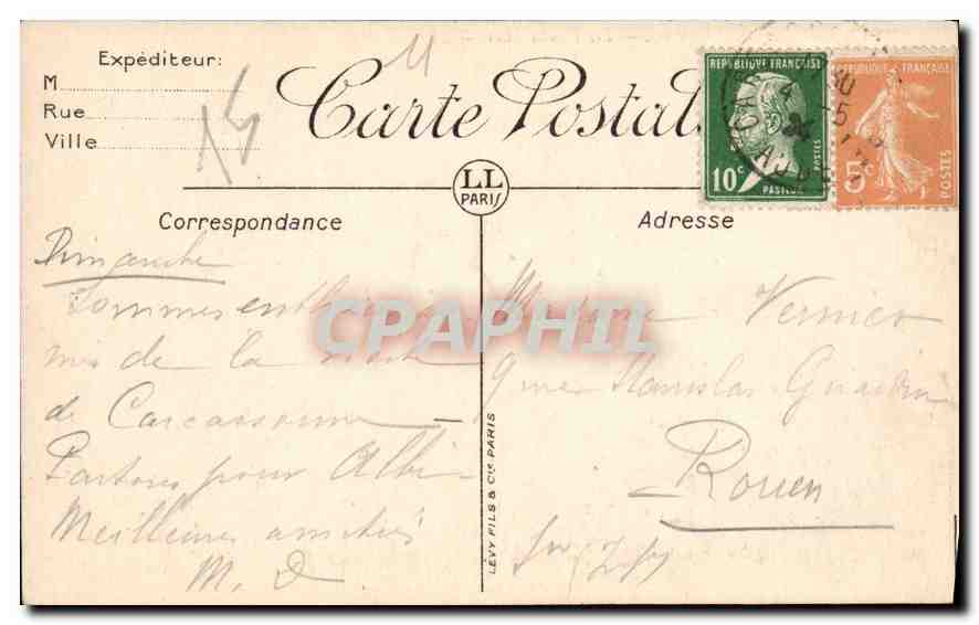 Carcassonne (Cité) — Le Alte Lices — LL. — Verso