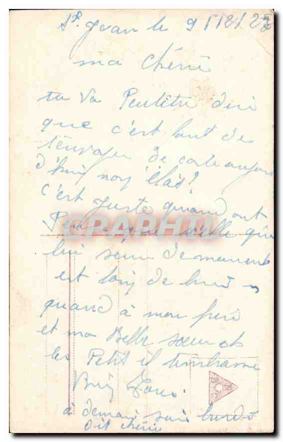 CPA Femme — Rückseite