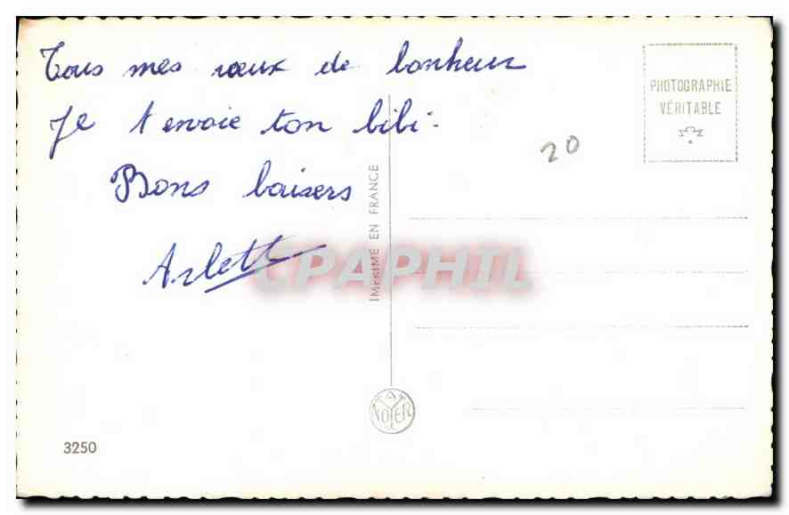 CPA Femme — Rückseite