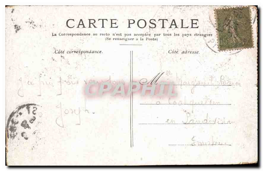 CPA Lourdes la Vierge couronnee  — Verso