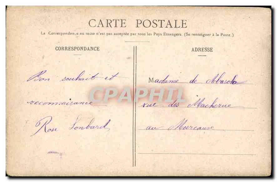 CPA Les Pyrenees Lourdes la Basilique et la Vierge Couronnee  — Verso