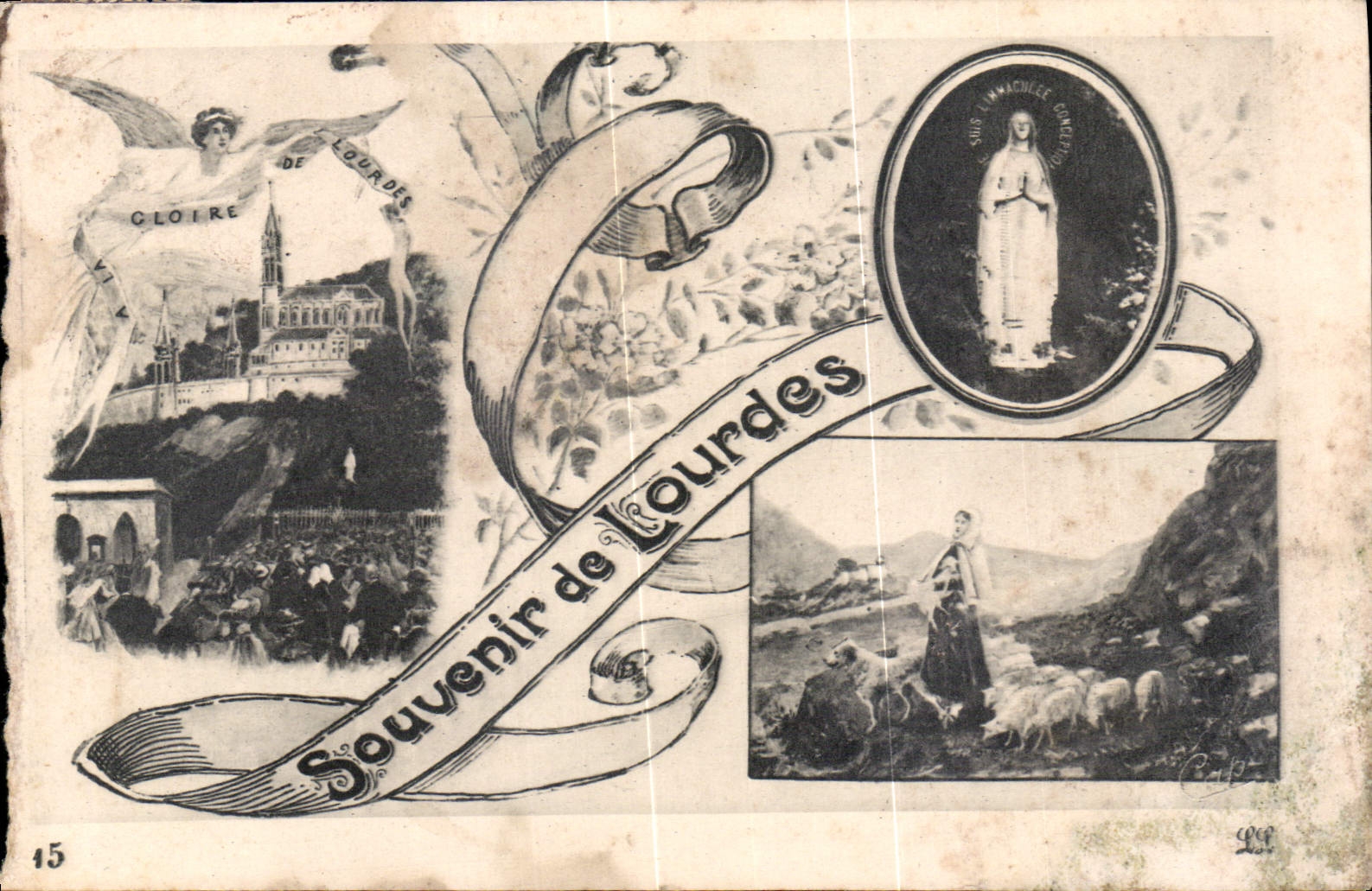 CPA Souvenir de Lourdes 