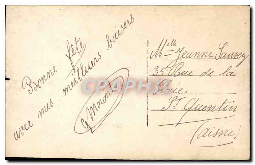CPA Bons baisers Enfant — Verso