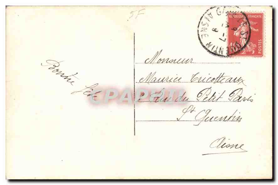 CPA Heureux Anniversaire Femme — Rückseite