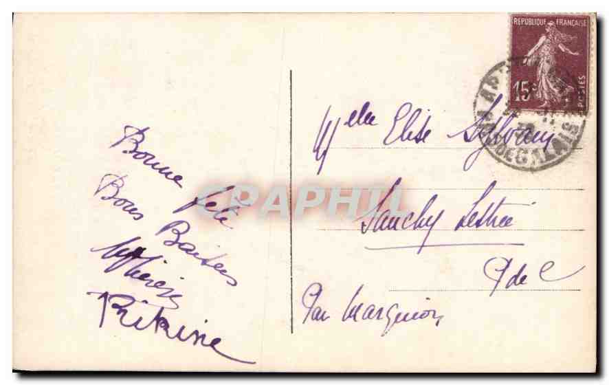 Femme élégante — portrait — éditeur A. Motier, n° 2205 — Verso