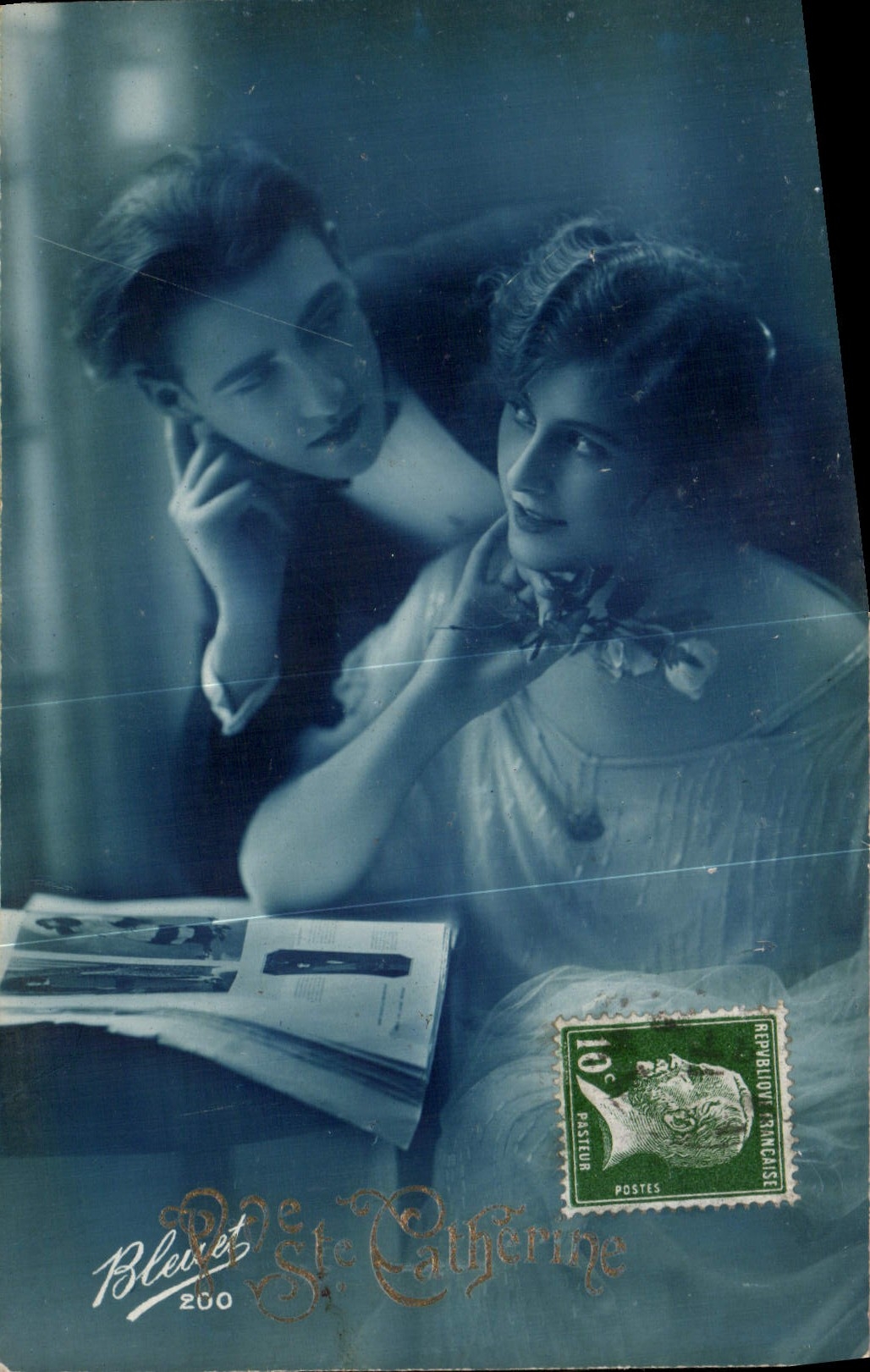 Jeune couple — scène intime — Blevet, n° 200