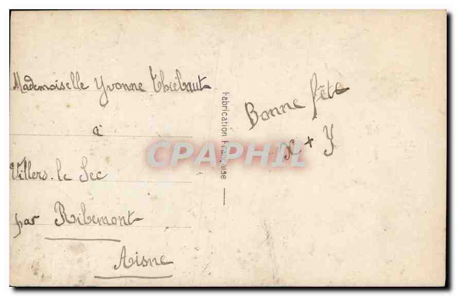 Jeune couple — scène intime — Blevet, n° 200 — Rückseite