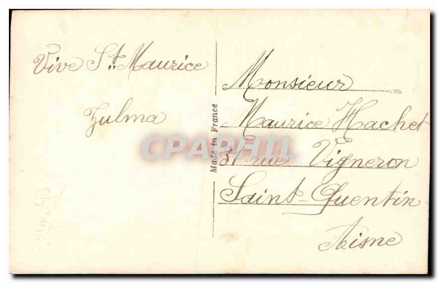 CPA Bonne Fete Femme — Rückseite