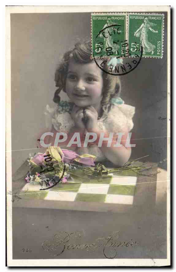 CPA Bonne annee Enfant