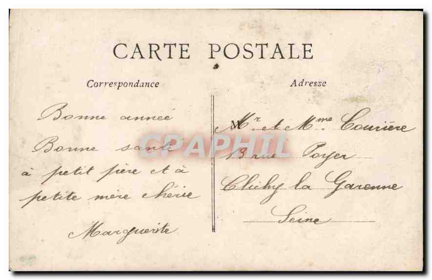 CPA Bonne annee Enfant — Verso