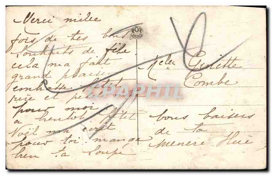 CPA Enfant — Verso