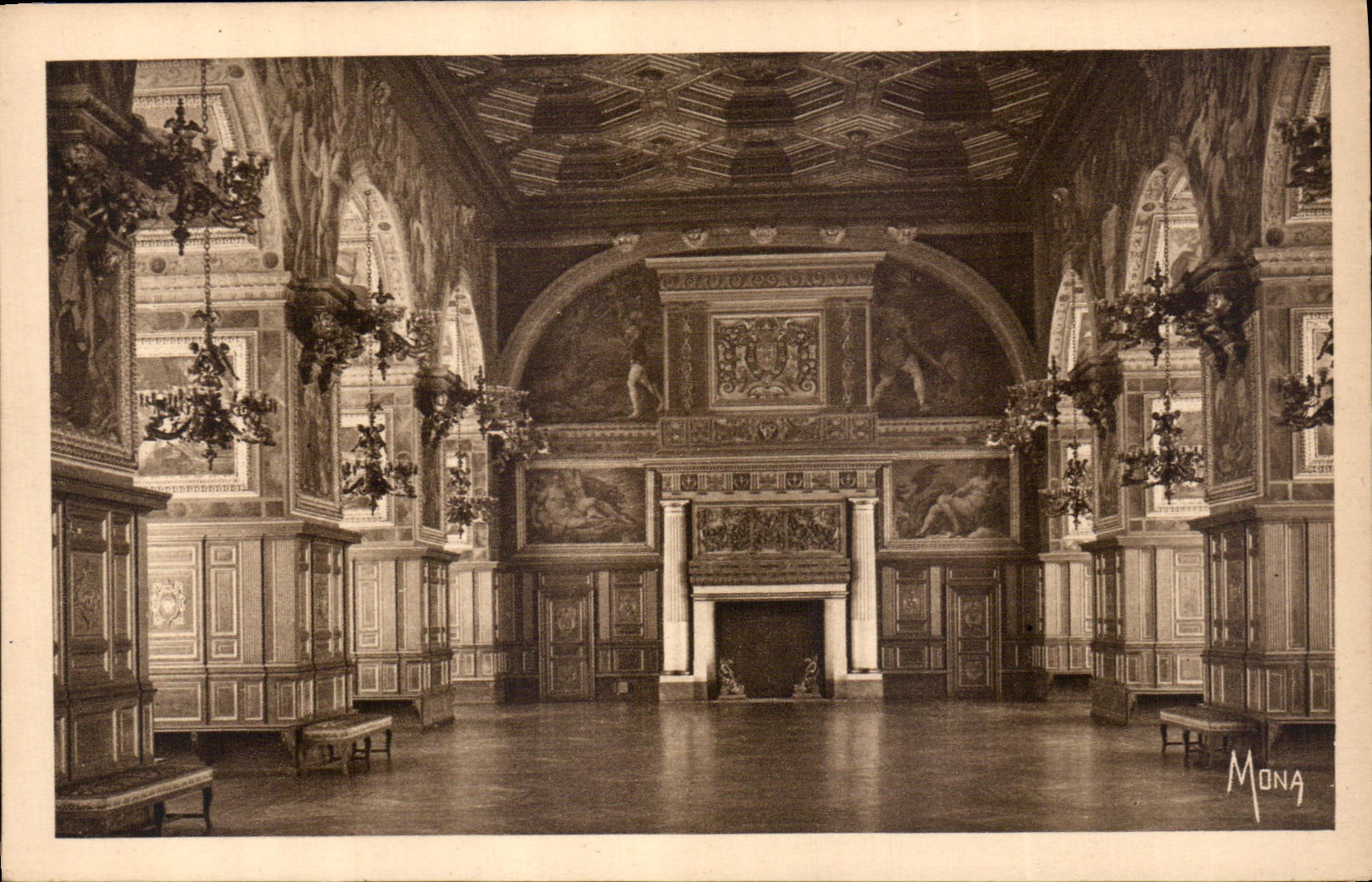 Salle de Bal du Palais de Fontainebleau — Galerie Henri II — éditeur MONA, n° 505