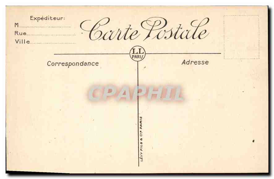 Fontainebleau — Il Palazzo visto verso l'Étang aux Carpes — Lévy Fils & Cie Parigi — Verso