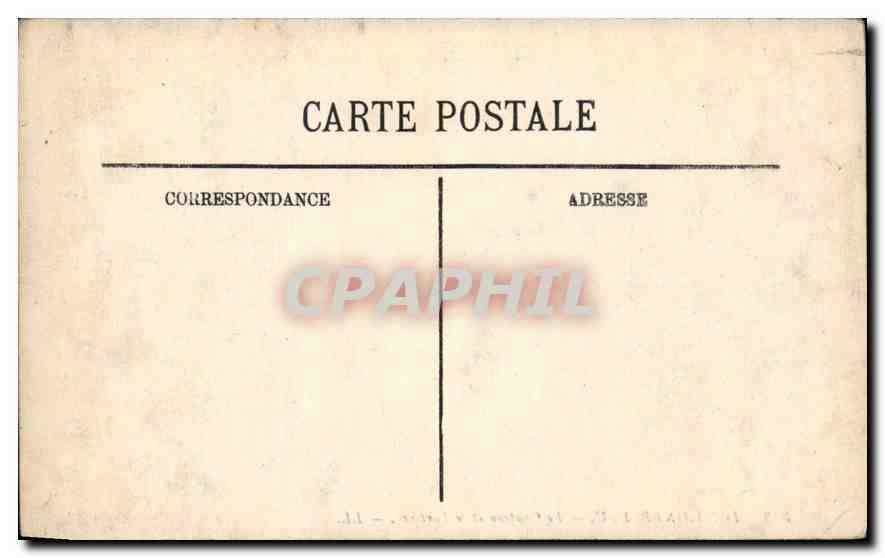 CPA Fontainebleau Le Chateau et le Parterre  — Verso