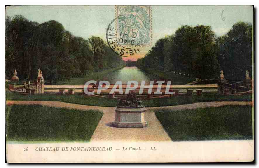 CPA Chateau de Fontainebleau Le Canal 