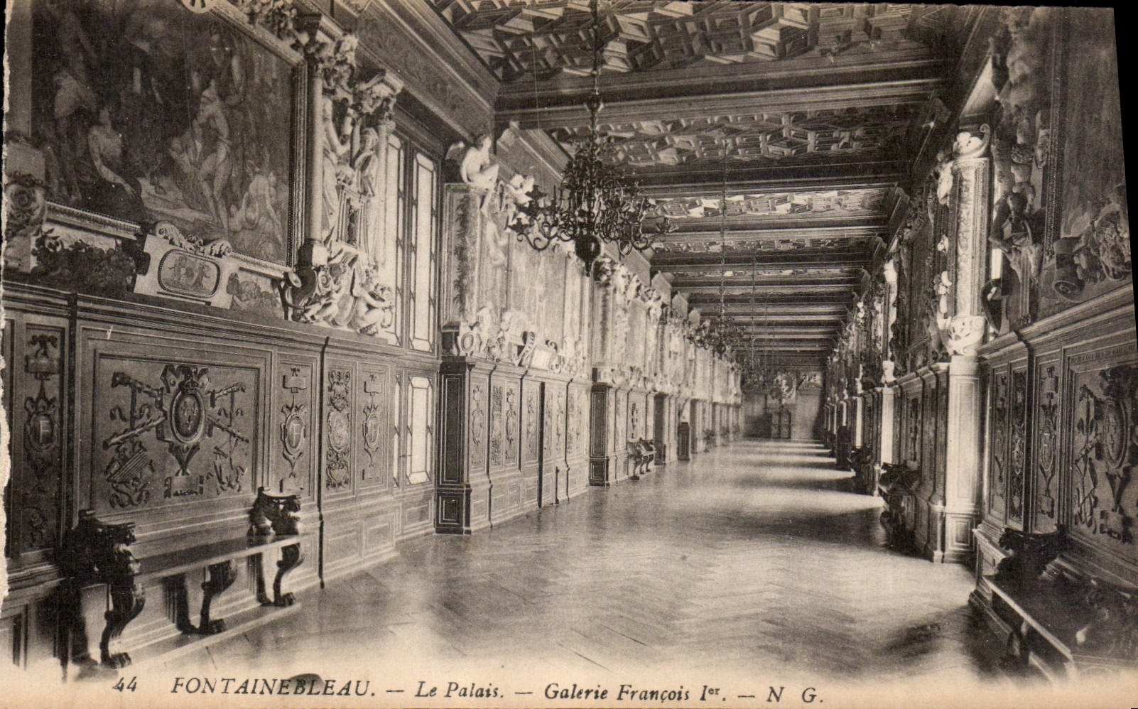Fontainebleau — Le Palais — Galerie François Ier — N.G.