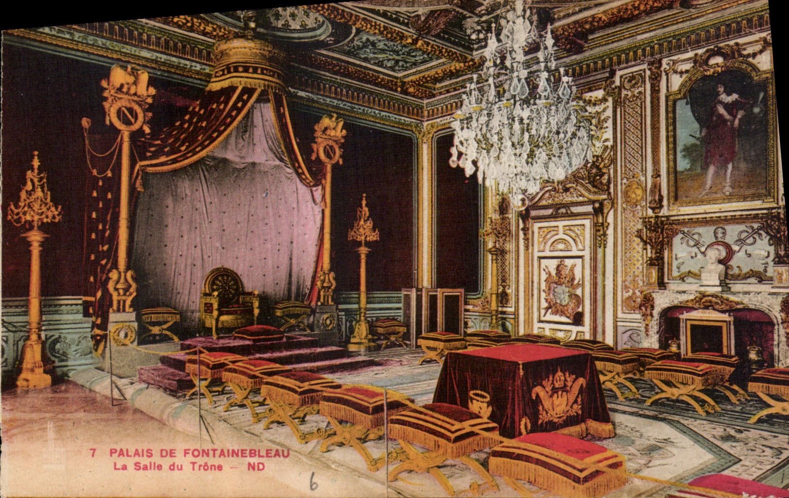 Palais de Fontainebleau — La Salle du Trône — ADIA IMP. NICE