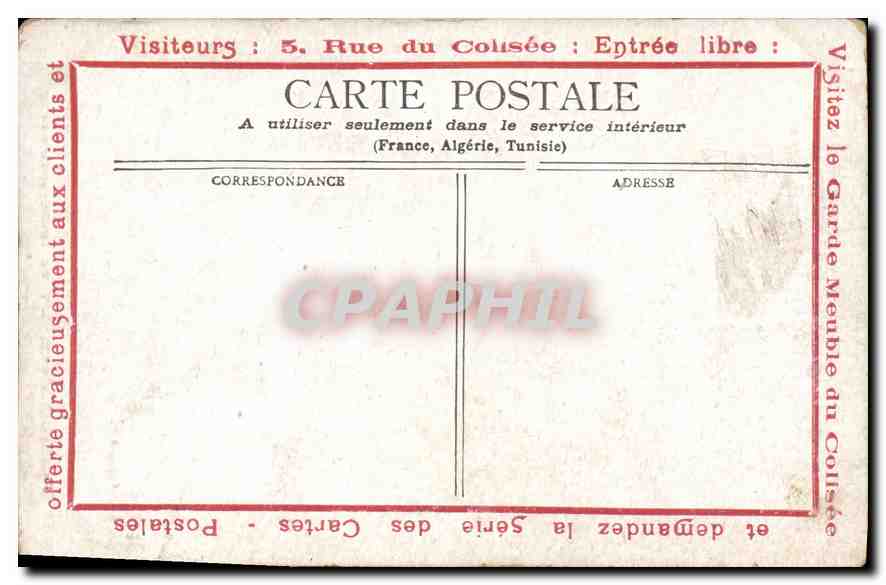 Fontainebleau - L'IT DE MARIE-ANTOINETTE - Éditeur : Suvr. n°6 — Verso