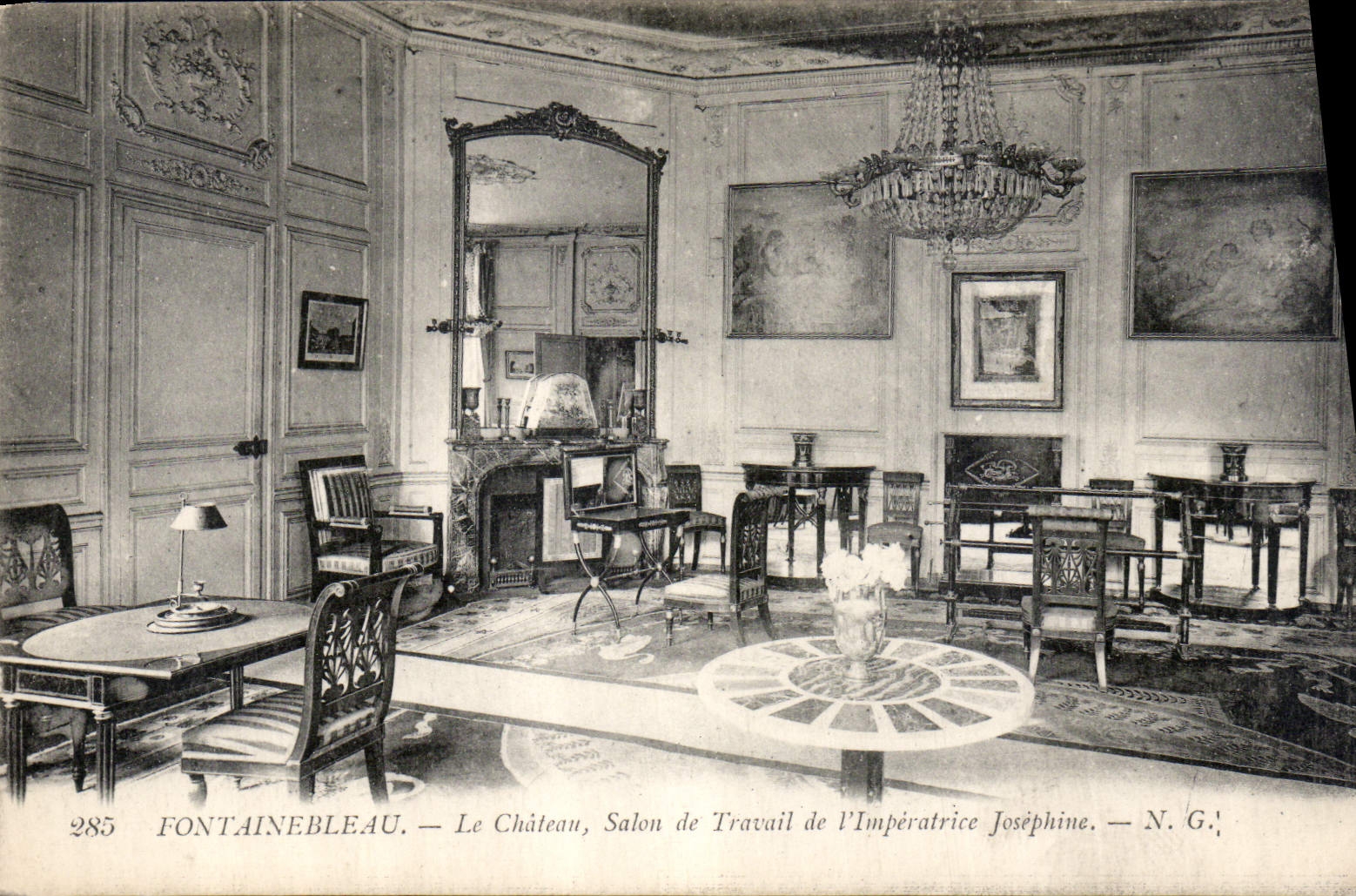 Fontainebleau — Le Château, Salon de Travail de l'Impératrice Joséphine — N.G.