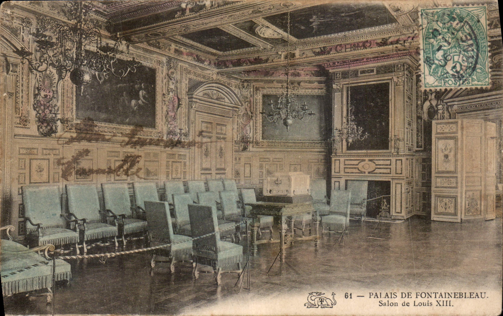 Palais de Fontainebleau — Salon de Louis XIII — Éditeur anonyme, n° 61