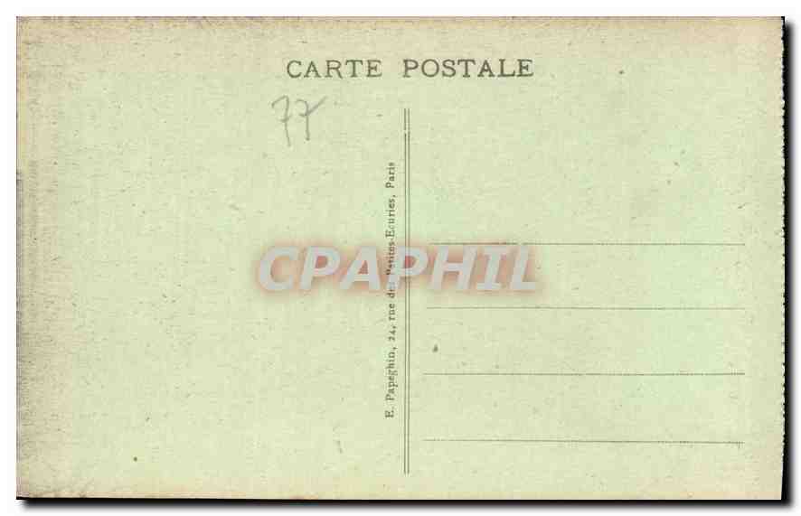 Palais de FONTAINEBLEAU - Chambre de Napoléon Ier — A.P. n°2 — Verso