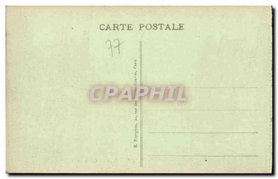 Schloss FONTAINEBLEAU - Die Kapelle — A.P. n°17 — Rückseite
