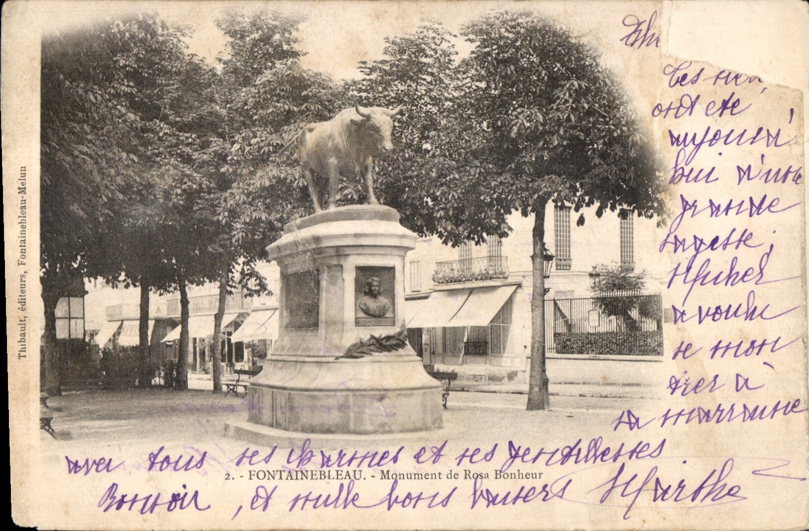 CPA Fontainebleau Monument de Rosa Bonheur