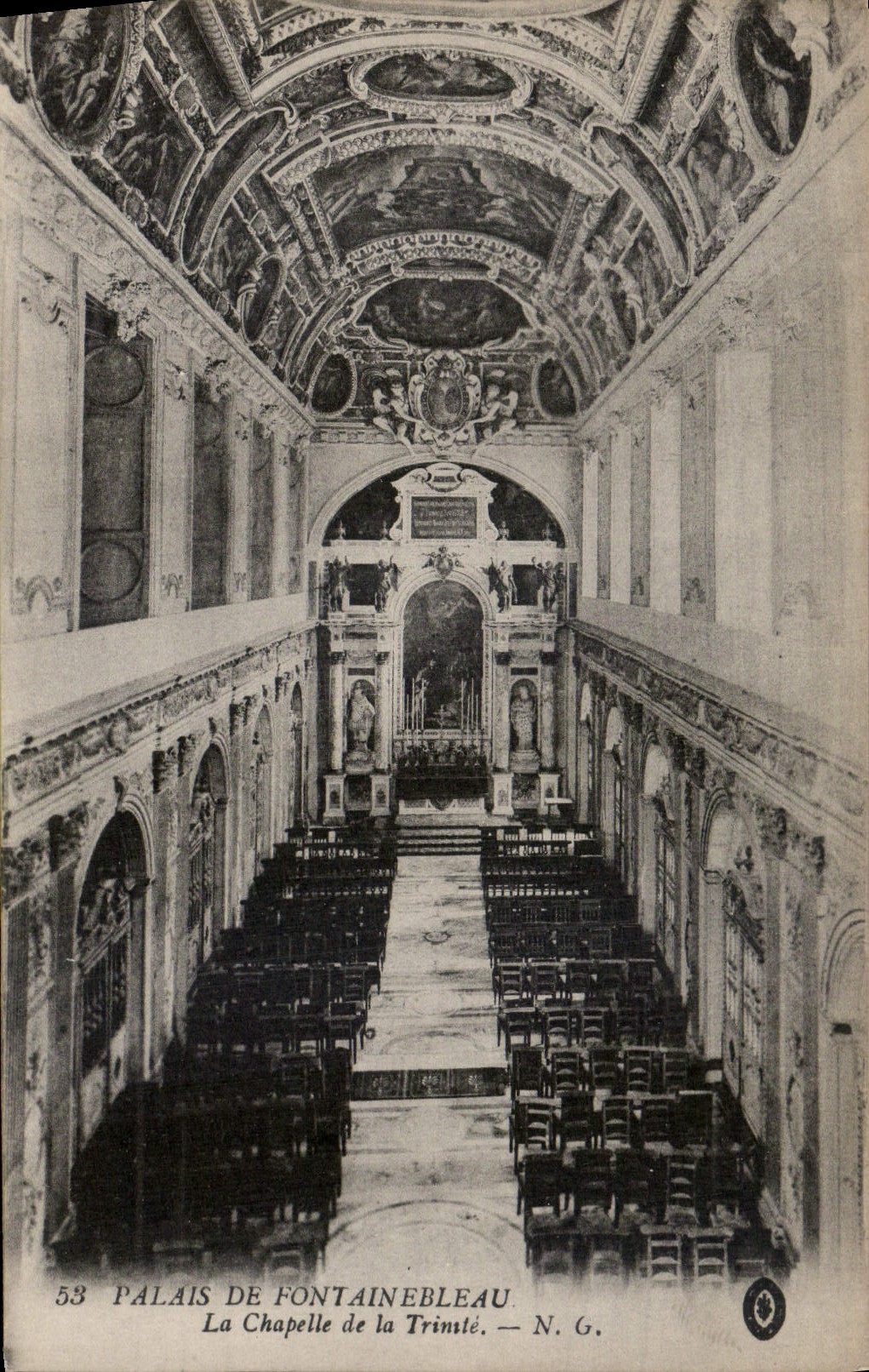 Palast von Fontainebleau — Die Kapelle der Dreifaltigkeit — N. G.