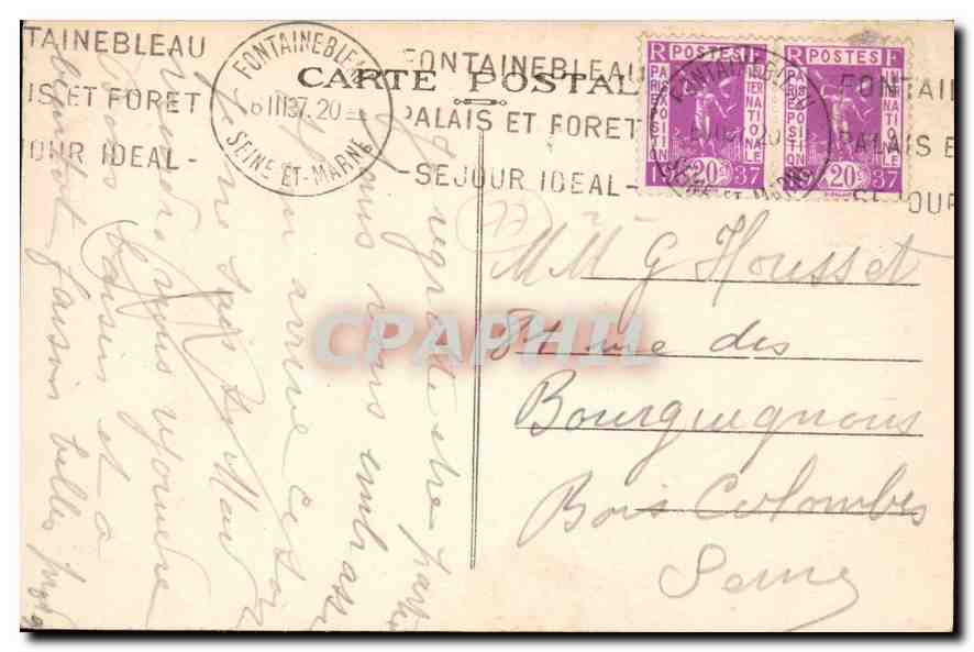 Palais de Fontainebleau — L'Étang des Carpes — n°52 — Reverso