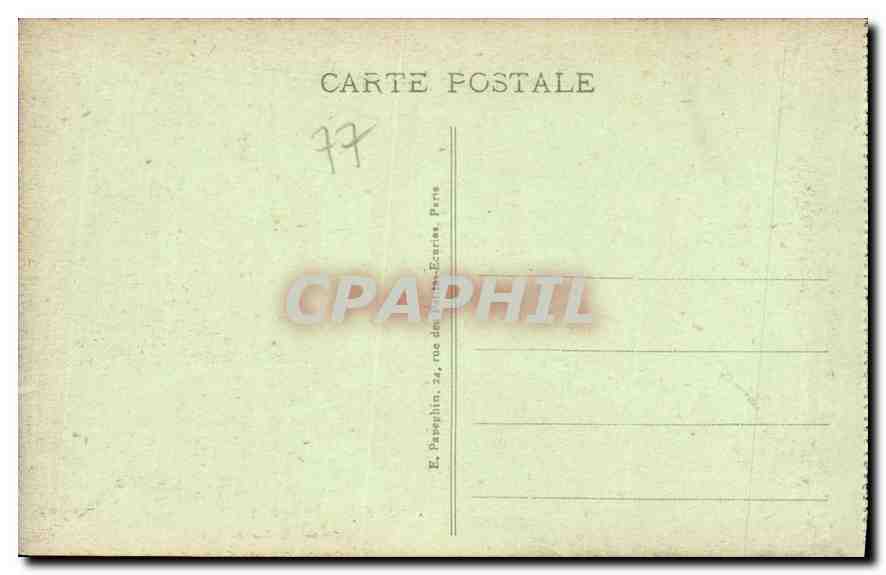 Palast von Fontainebleau - Zimmer der Königin — A.P. (Verlag) — Rückseite