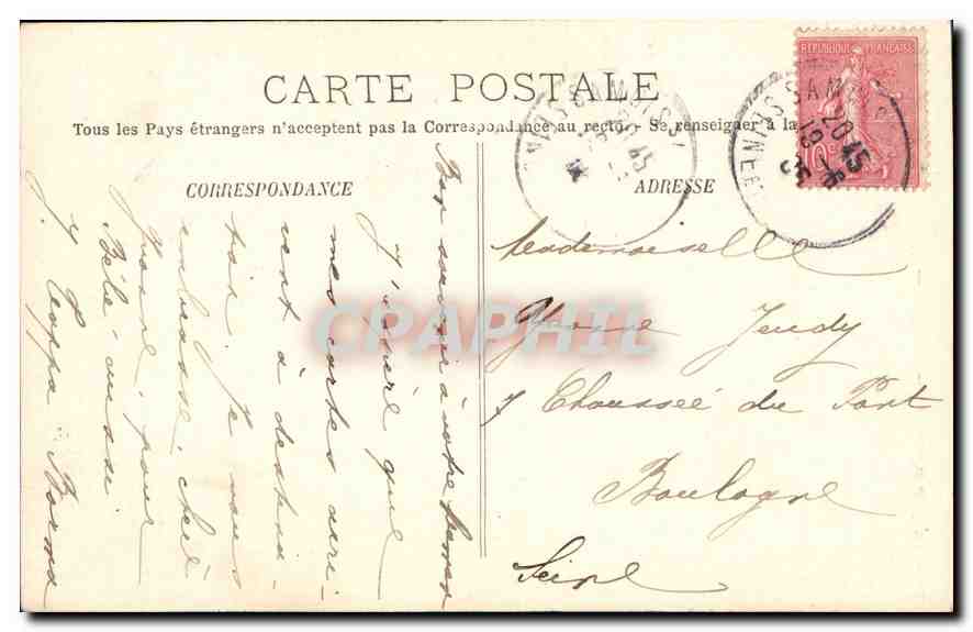 Fontainebleau — Le Palais — La Chambre du Pape — LL. — Verso