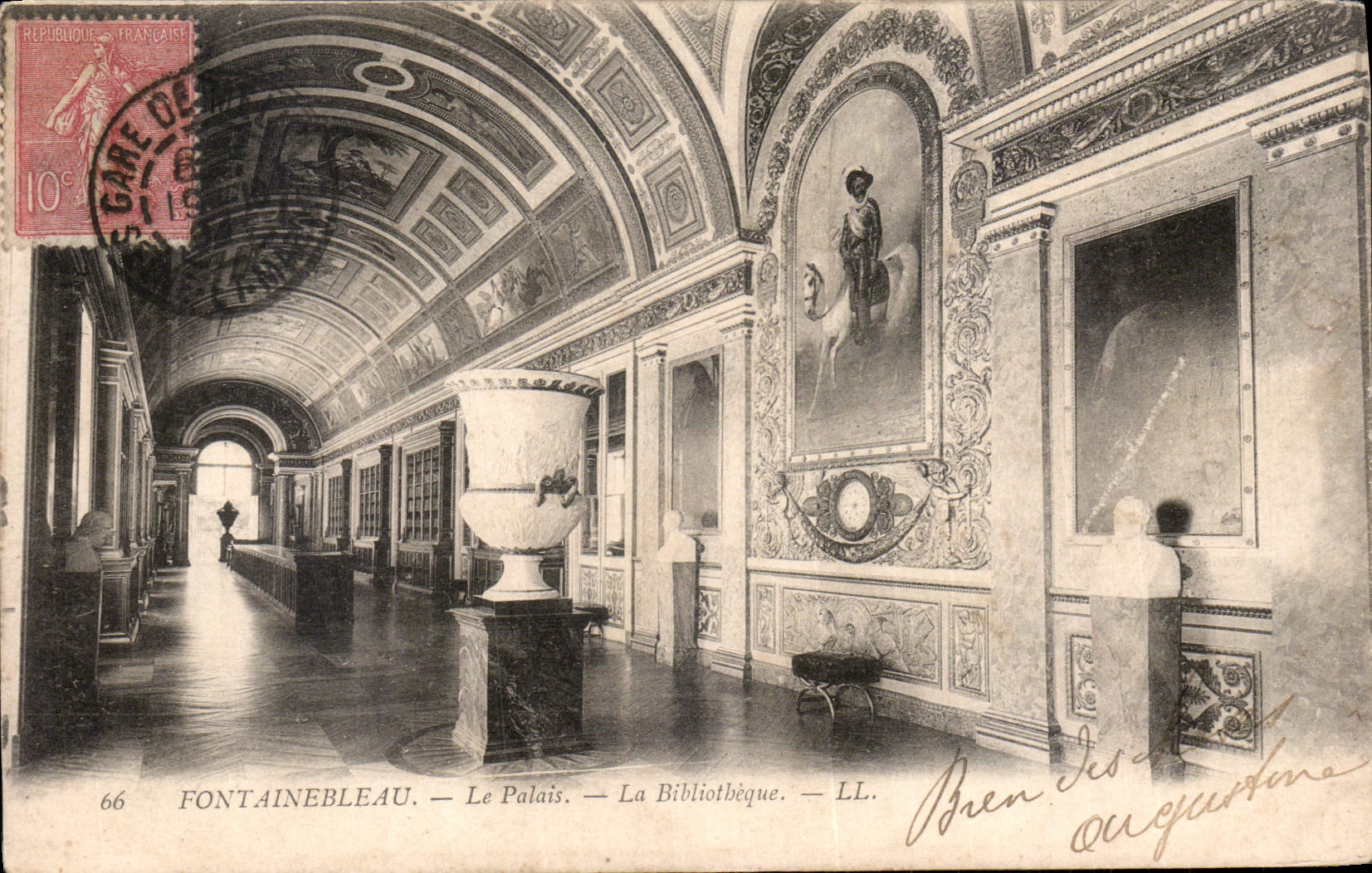Fontainebleau — Le Palais — La Bibliothèque — LL.