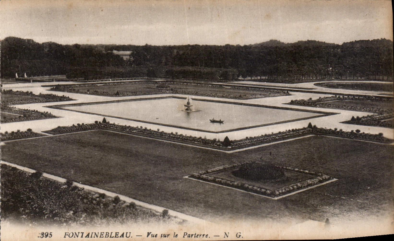 Fontainebleau — Ansicht des Parterres — N G.