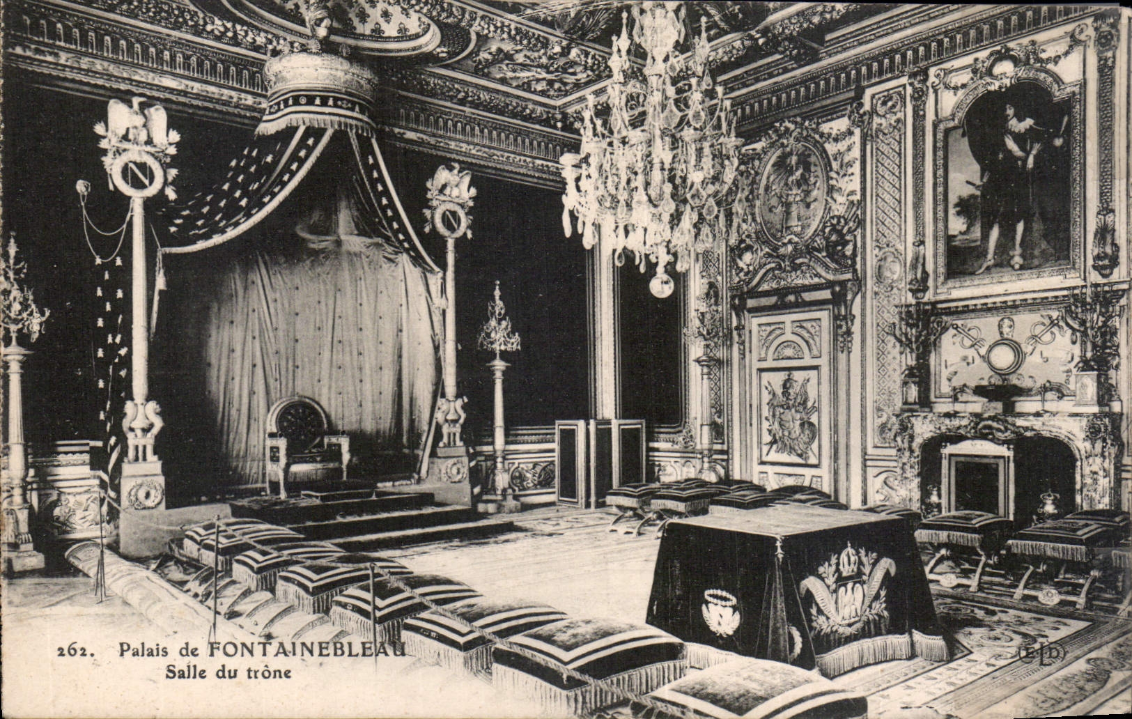 Palais de Fontainebleau — Salle du trône — Éditeur E.P.D. n°262