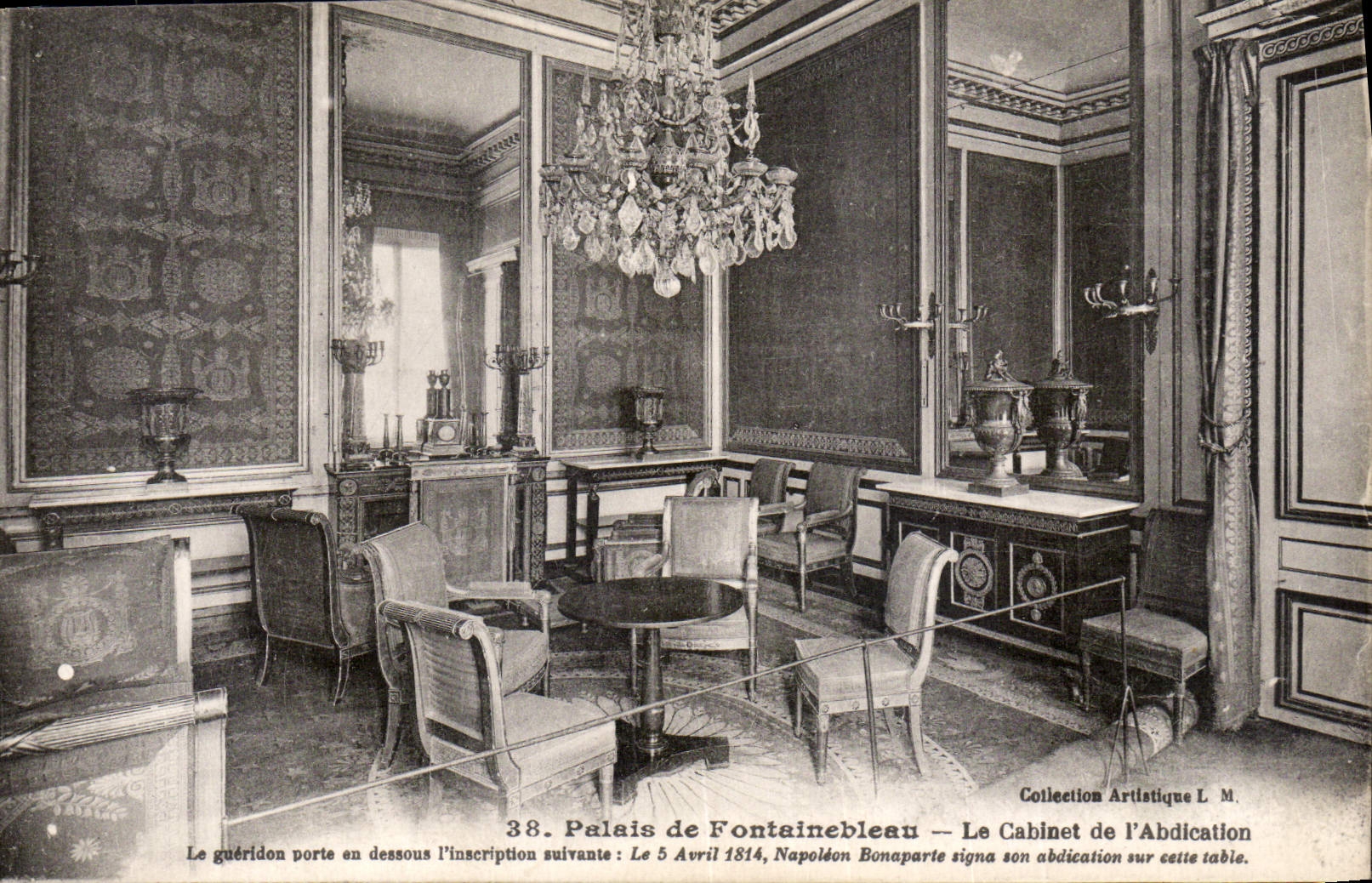 Palacio de Fontainebleau — El Cabinet de l'Abdication — Colección Artística L. M.