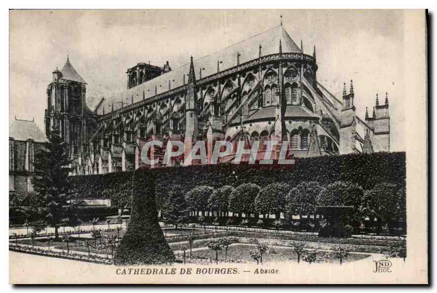 CPA Cathedrale de Bourges Abside 