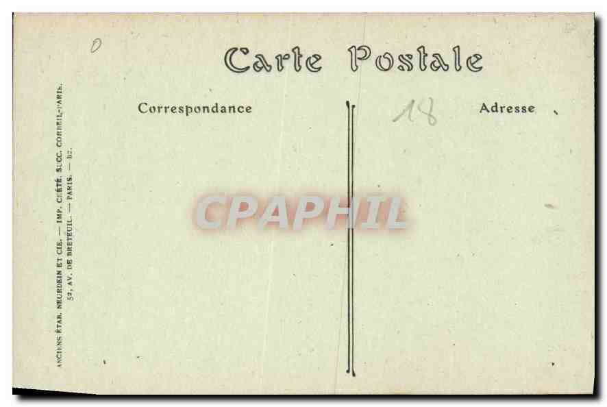 CPA Cathedrale de Bourges Abside  — Rückseite