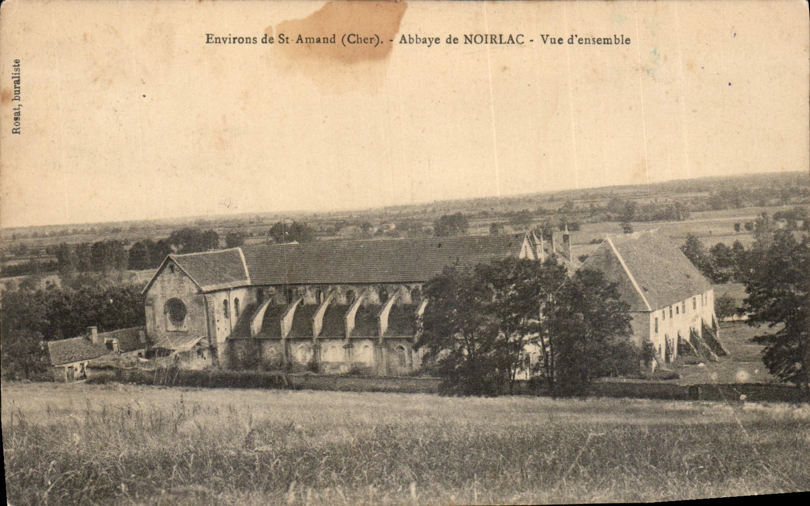 Abbaye de Noirlac — Vue d'ensemble — Rossa, buraliste