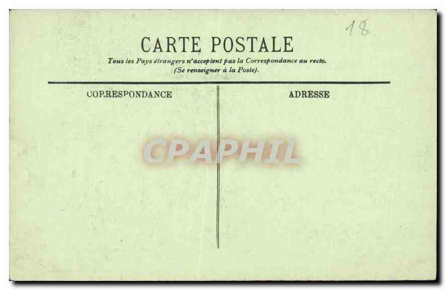 CPA Bourges Ensemble du Porche Central de la Cathedrale  — Rückseite
