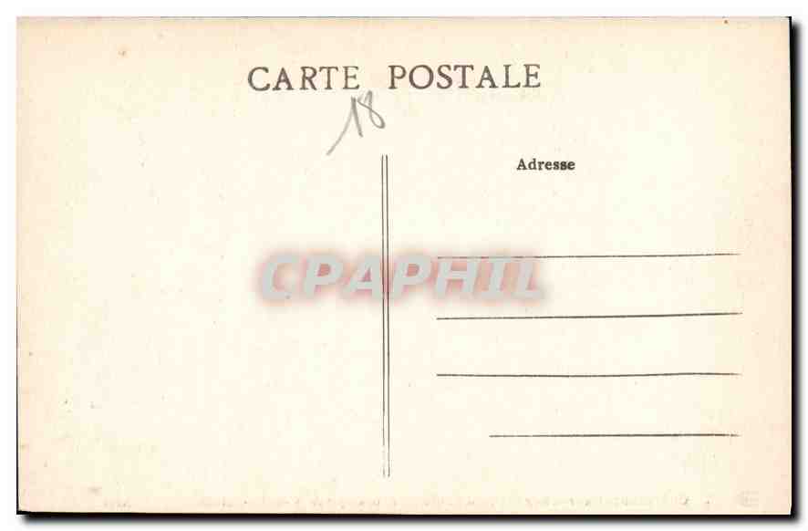 CPA Chateauneuf sur Cher Grand portail de la basilique de ND des Enfants — Verso