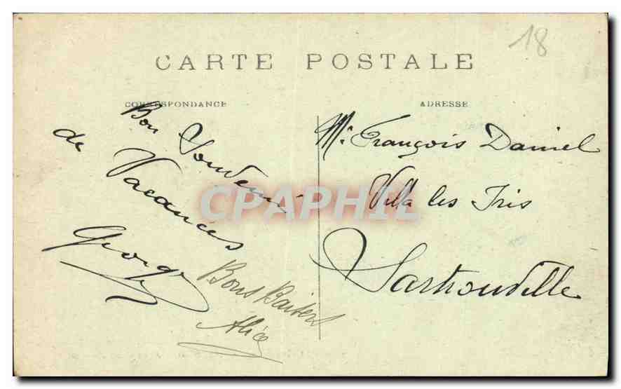 CPA Saint Amand Montroud abbaye de Noirlac  — Verso