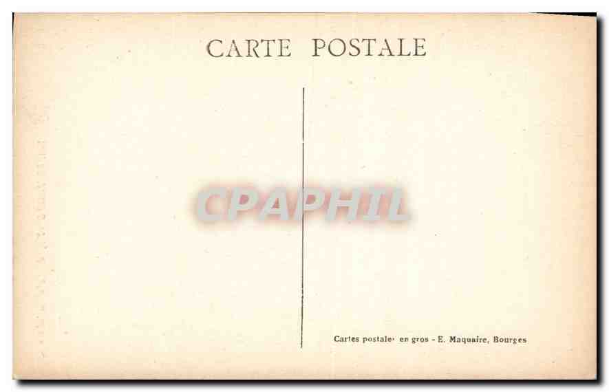Bourges - Fassade der Kathedrale — Verlag E. Maquaire, Nr. 201 — Rückseite